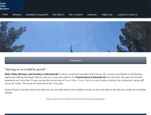 Tablet Screenshot of greenvalleymortuary.net