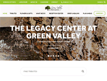 Tablet Screenshot of greenvalleymortuary.com